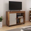 Ver imagem 2 de Conjunto Sala de Estar Rack para Tv até 49 Pol Zoom com Mesa de Centro Saara e Mesa de Apoio Bis