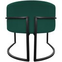 Ver imagem 6 de Poltrona Decorativa para Recepção Luna Suede Base de Ferro Preto