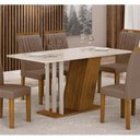 Ver imagem 2 de Conjunto Sala de Jantar com 6 Cadeiras Miami Yescasa