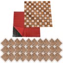 Ver imagem 5 de Pastilha de Vidro Autocolante Kit 30 Uni Parede Cozinha Box Banheiro Sala Decorativa Facil Aplicacao