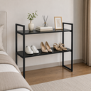Ver imagem 7 de Aparador Industrial Buffet Mesa Prateleira Cantinho do Cafe 80x90 Luxo Sala Bufet Preto