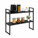 Ver imagem 1 de Aparador Industrial Buffet Mesa Prateleira Cantinho do Cafe 80x90 Luxo Sala Bufet Preto