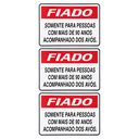 Ver imagem 1 de Combo 10 Placas de Sinalização Fiado Somente para Pessoas C/ Mais de 90 Anos Acompanhado Dos Avós 30