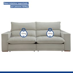 Sofá Retrátil e Reclinável 210cm Martinho Boucle - 11