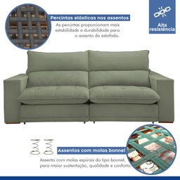 Sofá Retrátil e Reclinável 210cm Martinho Boucle - 3