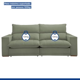 Sofá Retrátil e Reclinável 210cm Martinho Boucle - 11
