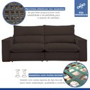 Ver imagem 3 de Sofá Retrátil e Reclinável 230cm Martinho Veludo