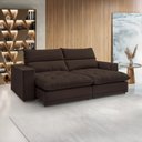 Ver imagem 1 de Sofá Retrátil e Reclinável 230cm Martinho Veludo