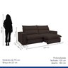 Sofá Retrátil e Reclinável 230cm Martinho Veludo - 10