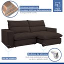 Ver imagem 6 de Sofá Retrátil e Reclinável 230cm Martinho Veludo