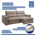 Ver imagem 4 de Sofá Retrátil e Reclinável 230cm Martinho Veludo