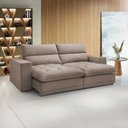 Ver imagem 1 de Sofá Retrátil e Reclinável 230cm Martinho Veludo