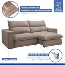 Ver imagem 6 de Sofá Retrátil e Reclinável 230cm Martinho Veludo