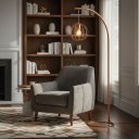 Ver imagem 2 de Luminária de Chão Industrial London Gold Arco Aramada Luxo:cobre