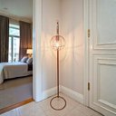 Ver imagem 3 de Luminária de Chão Industrial London Gold Arco Aramada Luxo:cobre