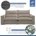 Ver imagem 3 de Sofá Retrátil e Reclinável 230cm Martinho Veludo