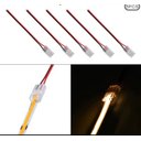 Ver imagem 3 de Kit Emenda Conector Fita Led 8mm Cob:com Fio 10 Unidades