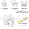 Kit Emenda Conector Fita Led 8mm Cob:com Fio 10 Unidades - 4