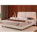 Ver imagem 1 de Cama Japonesa King Seo Yun com Cabeceira Estofada Madeira Off White Sallar Home