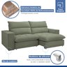 Sofá Retrátil e Reclinável 230cm Martinho Boucle - 6