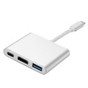 Ver imagem 2 de Adaptador Conversor Type-c 3.1 para Usb 3.1 Usb 3.0 e Hdmi 4k (3x1)