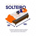 Ver imagem 7 de Conjunto Box Baú Marrom Argel Cinza Espuma D33 Solteiro 88x188x74 - King House