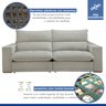 Sofá Retrátil e Reclinável 250cm Martinho Boucle - 3