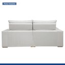 Ver mais imagens de Sofá Retrátil e Reclinável 4 Lugares Boucle Gelo Martinho 250cm Yescasa
