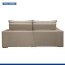 Ver mais imagens de Sofá Retrátil e Reclinável 4 Lugares Boucle Bege Martinho 250cm Yescasa