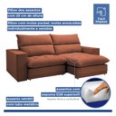 Ver imagem 4 de Sofá Retrátil e Reclinável 250cm Martinho Boucle