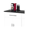 Ver imagem 3 de Balcao Madri Plus Branco Marm. com 2 gavetas + 4 portas PASSE BEM