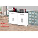 Ver imagem 5 de Balcao Madri Plus Branco Marm. com 2 gavetas + 4 portas PASSE BEM