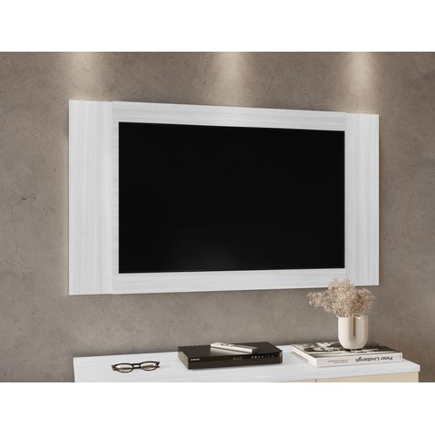 Painel Extensivel para Tv até 40 Polegadas - Carvalho Branco - Branco