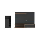 Ver imagem 3 de Painel para Tv até 65 Polegadas com Bancada 1 Porta e Espelho Multimóveis Mp1093 Preto/madeirado