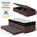 Ver imagem 2 de Cama Box Baú com Colchão de Espuma D45 Pillow In Anjos Ortoconfort + Auxiliar Unique Solteiro 88cm