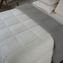 Ver imagem 4 de Coberdrom Cobertor Casal King Soft Sherpa Carneiro Dupla: Cinza