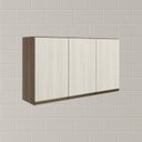 Ver imagem 6 de Armario Aereo 3 Portas Mdf 120 Cm Kali 12197 Carvalho Toq Bianco Toq Nicioli