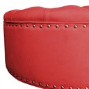 Ver imagem 4 de Puff Amora 70 Cm Suede Rosa Slk Decor Amara Vermelho