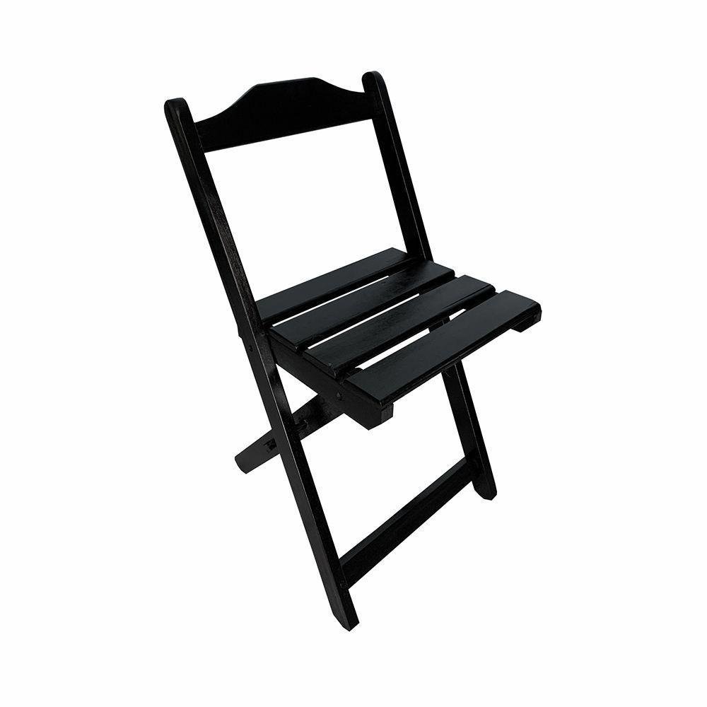 Kit 3 Cadeiras Dobráveis De Pretas Preto - 2