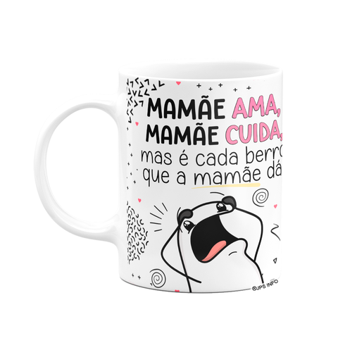 Caneca Flork Mães - que Cuida, que Ama! Branca