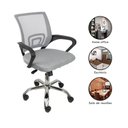 Ver imagem 4 de Kit 4 Cadeiras de Escritório Begonia Tela Mesh Ergonômica Cinza