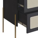 Ver imagem 5 de Comoda 3 Gv Corrediças Telesc Pes Metal Oslo 28934 Nero Artesano