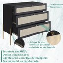 Ver imagem 3 de Comoda 3 Gv Corrediças Telesc Pes Metal Oslo 28934 Nero Artesano