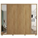 Ver imagem 1 de Guarda Roupa Grande 6 Portas 2 Espelhos Marrom Next