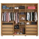 Ver imagem 5 de Guarda Roupa Grande 6 Portas 2 Espelhos Marrom Next