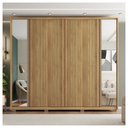 Ver imagem 3 de Guarda Roupa Grande 6 Portas 2 Espelhos Marrom Next