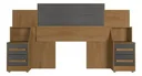 Ver imagem 2 de Cabeceira Síria Extensiva para Cama Box Casal/queen/king - 3 Cores:cinamomo/graffite