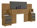 Ver imagem 3 de Cabeceira Síria Extensiva para Cama Box Casal/queen/king - 3 Cores:cinamomo/graffite