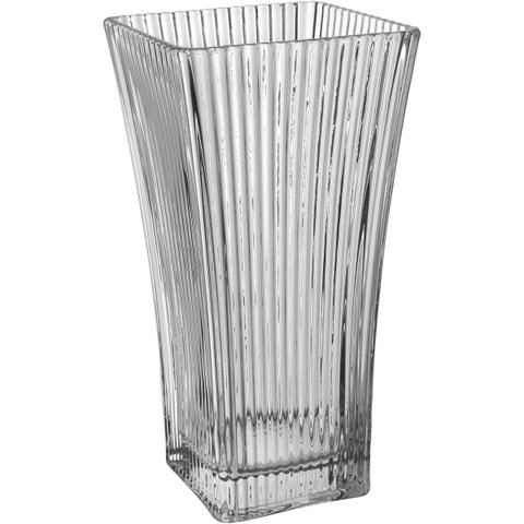 Vaso Decorativo Cachepô Enfeite Planta Retangular Vidro 29x15x15cm Transparente