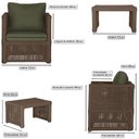 Ver imagem 2 de Mesa e 2 Poltronas Madri Corda Náutica Estofado 13 Trama Marrom